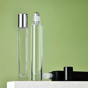 Botella de cuentas de rodillo negro de 10ml para aceite esencial Perfume Crema para Ojos máscara facial rubor-rollo negro primario en sellado - Product Image 2