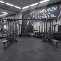 Machine de musculation à 5 stations, équipement de musculation 8 postes, multi-gym commercial à câbles pour usage en salle de sport