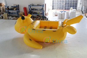 เรือลากน้ำเป่าลมลายปิกาจูสุดน่ารัก สนุกสนาน สำหรับเล่นน้ำในฤดูร้อน - Product Image 5