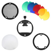 TRIOPO TR-08 Flash lumière couleur filtre réflecteur nid d'abeille diffuseur boule Photo accessoires Kits pour Canon Nikon Sony Godox