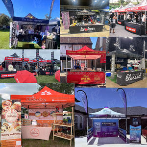 Tenda Promosi 3x3 10x10 Bahan Aluminium Oxford Polyester Tahan Air Semua Musim untuk Luar Ruangan, Pameran Dagang, dan Acara - Product Image 6