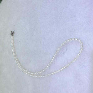 Collier de luxe exquis Zhuji, perles naturelles de 3-4 mm, presque parfaites, boucle de chaîne en argent pur avec certificat - Product Image 3