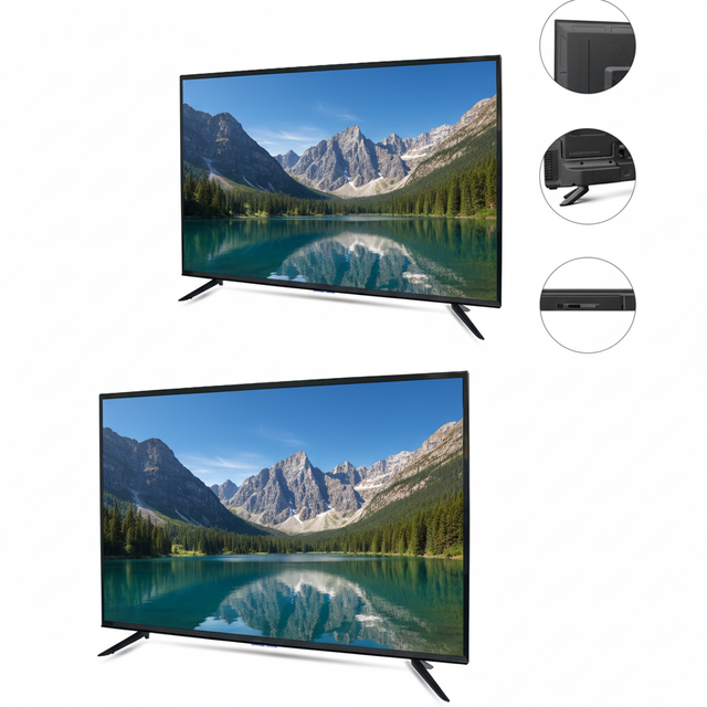 24 32 43 55 64 Inch 1080P 4k LCD Monitor Television Flat Screen LED Smart Android TV Wifi 2GB+16GB for Home Hotel Business
