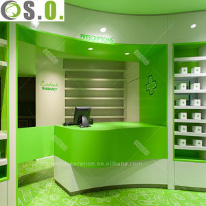 אחסון רפואי ארון מרקחת מותאם אישית חנות תצוגה mdf ארון מגירות בית מרקחת ארון - Product Image 6