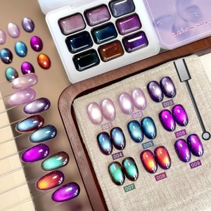 Gel per Unghie Effetto Occhio di Gatto in 9 Colori con Magnete a Doppia Testa, Colori Brillanti ad Alta Saturazione per Donne - Product Image 4