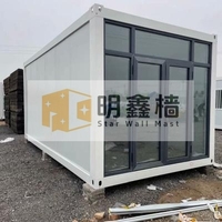Mxq Conteneur Modulaire Préfabriqué de 20, 30 et 40 pieds pour Événements, Structure Portable Isolée à Assemblage Rapide avec Façade en Verre