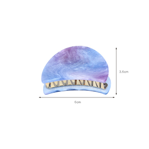 Trung Quốc Nhà Máy Trực Tiếp Bán Chất Lượng Cao Oem Odm Hình Bán Nguyệt Bầu Trời Đầy Sao Oion Bột Móng Vuốt Tóc Hàm Kẹp Cua Đồ Trang Trí CSZ0718 - Product Image 6