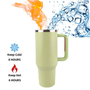 Vaso Térmico de Doble Pared para Auto, 40 oz, para Bebidas Frías y Calientes, con Pajita Extraíble, Unisex, de Acero Inoxidable - Product Image 4