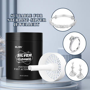 Fast Cleaning 236ml <strong>Silver</strong> <strong>Dip</strong> <strong>Cleaner</strong>, Black 8 Oz Tarnish Remover <strong>Silver</strong> Jewelry <strong>Cleaner</strong> with Polishing Cloth - Product Image 4
