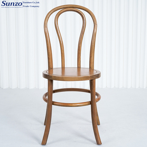 Sunzo mobilya antika istiflenebilir yemek olay parti ahşap düğün Thonet Bentwood sandalyeler - Product Image 2