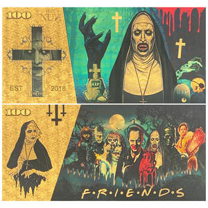 Billet de banque en plastique plaqué or à thème de <span class=keywords><strong>film</strong></span> <span class=keywords><strong>d</strong></span>'<span class=keywords><strong>horreur</strong></span> personnalisé, souvenir, billet de banque en polymère - Product Image 2