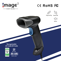 Escáner de Código de Barras Portátil HC-710 con Cable USB, Compatible con Escaneo 1D/2D, Sensor CMOS, 500 Escaneos/Segundos, en Stock para Tiendas y Supermercados