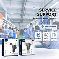 Support de téléphone pour grille d'aération de voiture, support à gravité, fonctionnement à une main, design triangulaire, port de charge ABS pour appareils de 4 à 7 pouces