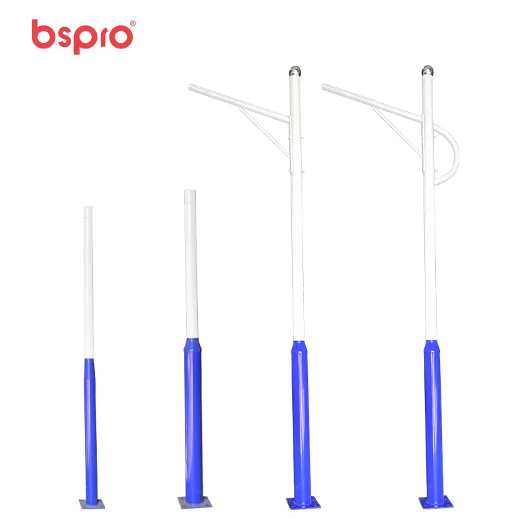 Bspro Chất Lượng Cao Cánh Tay Đơn Thép Năng Lượng Mặt Trời Ánh Sáng Đường Bài Led Chiếu Sáng Sân Vườn Cột Đèn