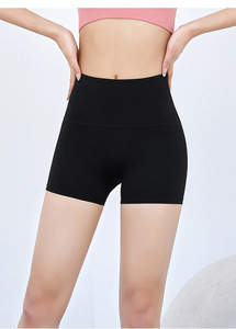Aoyema Vente en gros Shorts de sport taille haute pour femmes pour la course à pied et le fitness ajustés pour le cyclisme Push up Hip Lift Workout Gym Shorts - Product Image 3
