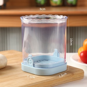 Coupe-légumes et fruits rapide en acier inoxydable pour la cuisine, avec coupe-bananes et fraises en plastique et récipient, vente en gros - Product Image 2