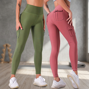Leggings de yoga légers et respirants, taille mi-haute, écologiques, pour femmes, séchage rapide, longueur intégrale, nouveau style, vêtements de fitness - Product Image 3