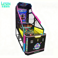 Nouvelle Machine de Basket LCD 55 Pouces à Monnayeur pour Salle de Jeu Intérieure, Salle de Sport à Domicile, Arcade Adulte, Boîtier Métallique Lumineux et Coloré