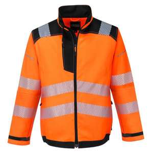 PORTWEST - T500OBRS PW3 <b>hi</b>-<b>vis</b> orange/<b>blue</b> navy work jacket - EAN 5036108289585 <b>HI</b>-<b>VIS</b> WORKWEAR - Product Image 1