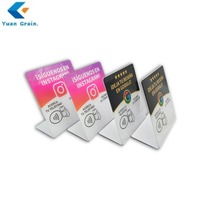 Support personnalisé en acrylique RFID NFC avec code QR, design étanche pour cartes de visite, cartes de membre, contrôle d'accès aux hôtels (personnalisable)