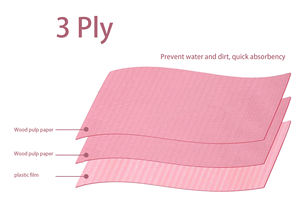 Professionale 3-Layer bavaglini dentali monouso pasta di legno di carta e pellicola di plastica può essere piegato a qualsiasi angolazione forniture per unghie - Product Image 2