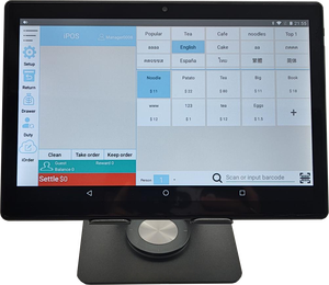 Trọng lượng nhẹ 10.1 inch Tablet <span class=keywords><strong>Pos</strong></span> với cơ sở từ tính cho điện thoại di động đặt hàng sản xuất tiền mặt đăng ký - Product Image 2