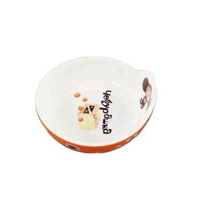Forma única estilo japonês personalizado logotipo design personalizado <span class=keywords><strong>5</strong></span> polegadas cerâmica <span class=keywords><strong>pet</strong></span> <span class=keywords><strong>bowl</strong></span> - Product Image 4