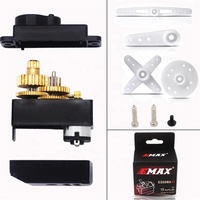 Servomoteur analogique micro EMAX Officiel ES08MA II 12g à engrenages métalliques pour modèles RC, bateaux, hélicoptères, avions, robots – Pièce de rechange