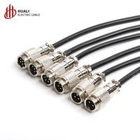 Câble en cuivre HUALI Aviation, connecteur circulaire GX12 mâle-mâle, 125V 3A