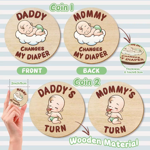 Parent bébé décision pièce nouvelle maman coffret cadeau mignon grossesse cadeau pour première maman en bois bébé douche drôle cadeaux pour Photo Prop - Product Image 6
