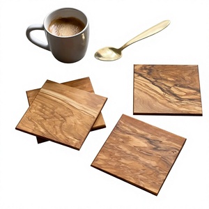 Sous-verres carrés en bois, résistants à la chaleur, design moderne, pour la maison, la cuisine, la table, pour servir des tasses à thé et à café - Product Image 2