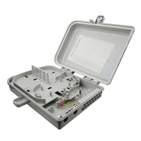 Boîtier de distribution fibre optique 16 ports IP65 étanche extérieur pour montage mural ou sur poteau, boîtier terminal NAP FAT FDB SC APC UPC pour FTTH