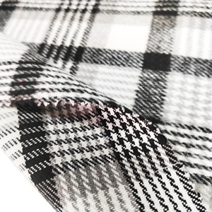 Tessuto in Poliestere e Rayon Ecologico 2025, Effetto Slub, Tinto in Filo con Jacquard per Costumi da Bagno e Abbigliamento - Product Image 1