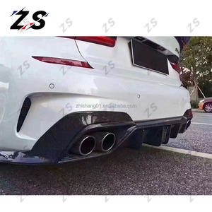 ZS C-Style Carbon Fiber Rear Bumper <strong>Diffuser</strong> <strong>for</strong> BMW G20 M-Sport 3 <strong>Series</strong> 2019+ Rear <strong>Diffuser</strong> - Product Image 5