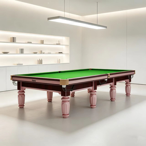 Table de billard et de <span class=keywords><strong>snooker</strong></span> Tengbo 12 pieds, cadre de qualité tournoi, poches en cuir, pour usage domestique et commercial - Product Image 5