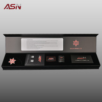 ASN WJTH-07 Ensemble de 9 queues de billard professionnelles de luxe avec étui rigide et outils d'extension – Série Elite – Coffret cadeau de luxe