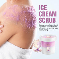 Pretty Cowry vente en gros de crème glacée naturelle soins de la peau exfoliant blanchissant gommage corporel