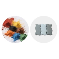 Pigment de poudre de couleur d'oxyde de fer noir utilisé dans le bloc de pavés