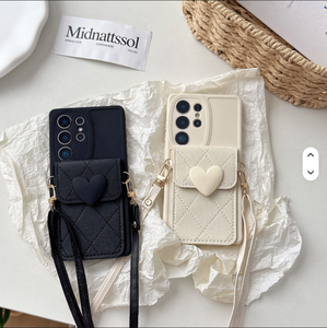 Elegante funda de teléfono Cardbag con cordón cruzado completo con Samsung Galaxy A72 A71 A56 A55 <span class=keywords><strong>Serie</strong></span> Mobile Cover - Product Image 1