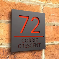 Plaques de porte personnalisées en acrylique et métal, plaque nominative, système de signalisation directionnelle pour hôtel et bureau