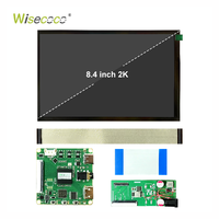 Layar LCD IPS TFT-LCD MIPI 8,4 inci 2K 1600x2560 Kecerahan Tinggi Tahan Suhu Luas untuk Panel Pencitraan Medis