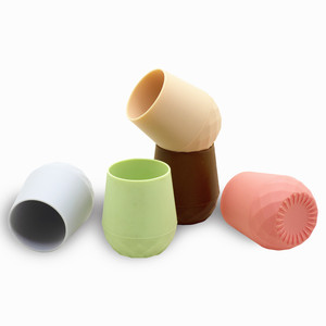Tasses à boire incassables résistantes à la chaleur, tasses d'apprentissage compatibles micro-ondes, tasses en silicone pour bébés de 6 à 12 mois - Product Image 1