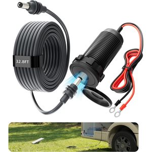 Kit de montage mural Starlink Mini avec adaptateur d'alimentation élévateur 12V-24V vers 20V et câble CC de 10 m - Product Image 1