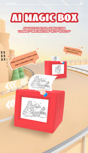 Nouvelle <span class=keywords><strong>imprimante</strong></span> mini créative 2026 pour enfants, boîte rouge, <span class=keywords><strong>imprimante</strong></span> AI portable sans fil, prend en charge l'impression instantanée de photos et de vidéos - Product Image 2