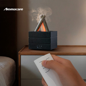USB App-Controlled Simulation Fire Flame Bonfire Essential <b>Oil</b> Aroma <b>Diffuser</b> LED Colorful Timing Function Home Room Lamp - Product Image 6