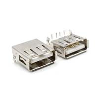Connecteur de prise femelle de Type A USB Offre Spéciale à 4 broches à Angle droit Standard 2.0 échantillon gratuit 30V 1,5a