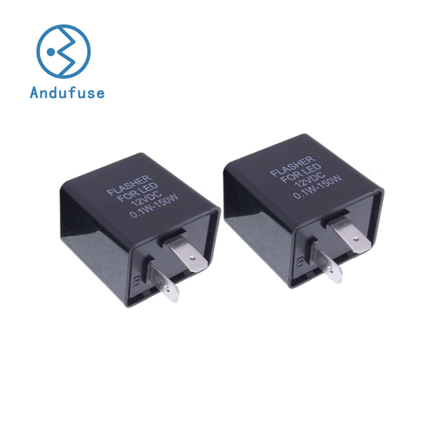 High Quality 12V/24V 2 Pin Car Relay Turn Signal Flasher for Cars, Motorcycles
