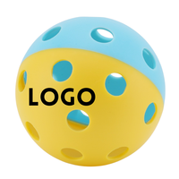 Pelota de Pickleball Personalizada con Logotipo, MOQ Bajo, TPE PE, 26/40 Orificios, para Interior y Exterior