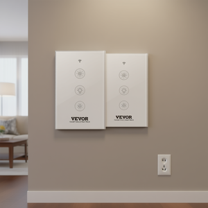 Interruptor de Luz LED Inteligente Vevor con WiFi, 8A, 1 Canal, Panel Táctil, Control por Aplicación, Plástico - Product Image 2