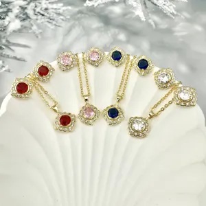 Fashion accessories Luxury white Zircon jewelry set for women jewelry wholesale pendant